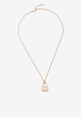 Hermès Amulettes Constance Pendant in Rose Gold and Diamonds