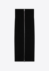 Erika Cavallini Nicla Zipped Midi Skirt Black P4WK11VI/P_ERIKA-Y69NE