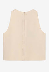 Prada Bow-Embellished Sleeveless Top P947MGOOO155L/Q_PRADA-F0018