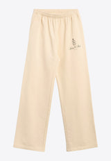 Sporty 
Rich Vendome Straight-Leg Logo Track Pants Cream PA040512231CR01CREAM