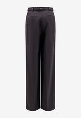 Elisabetta Franchi Belted Tailored Pants Black PA08751E2_110