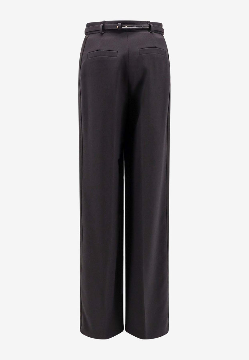 Elisabetta Franchi Belted Tailored Pants Black PA08751E2_110