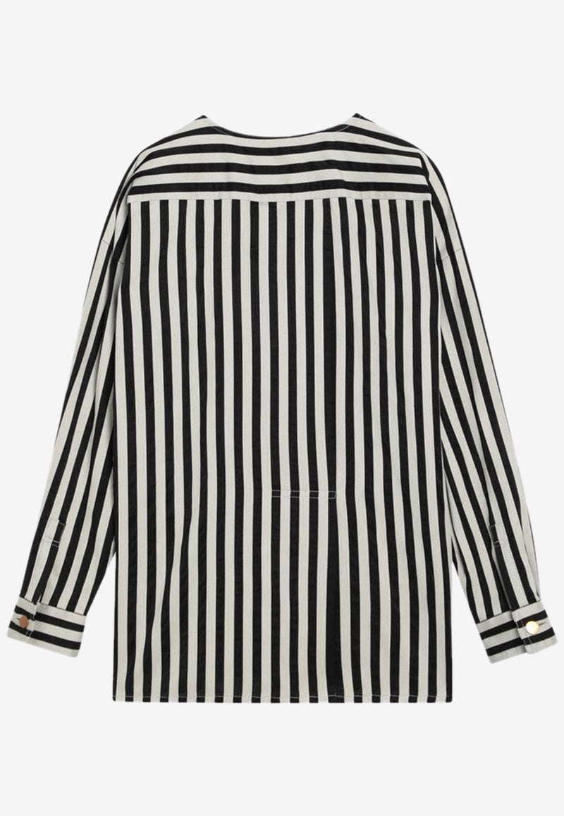 Max Mara Striped Crewneck Blouse PAIOCO/Q_MAXM-001