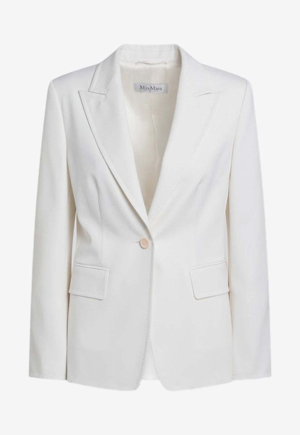 Max Mara Palchi Wool Single-Breasted Jacket White PALCHICO/Q_MAXM-001