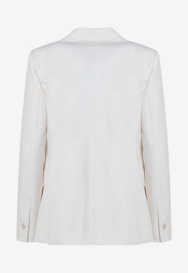 Max Mara Palchi Wool Single-Breasted Jacket White PALCHICO/Q_MAXM-001