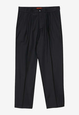 Barena Venezia Straight-Leg Wool Pants Black PAU4813BLACK