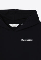 Palm Angels Kids Boys Classic Logo Hooded Sweatshirt Black PBBB011C99-AFLE001/P_PALMA-1001