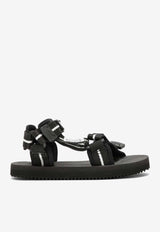 Palm Angels Kids Boys Logo-Strap Sandals PBIH002S24FAB001/O_PALMA-1001