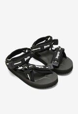 Palm Angels Kids Boys Logo-Strap Sandals PBIH002S24FAB001/O_PALMA-1001