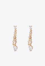 Crystal Haze Jewelry Crystal Embellished Pear Drop Earrings Gold PEARDROP EARRINGSGOLD