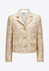 Self-Portrait Single-Breasted Boucle Jacket PF24-110JA-CMULTICOLOUR