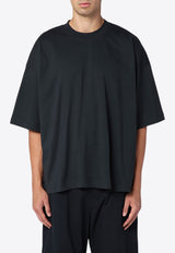 Studio Nicholson Piu Oversized Crewneck Shirt Black PIU1327/P_STUNI-DF