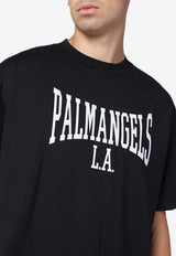 Palm Angels College Logo T-shirt Black PMAA001F24JER005/P_PALMA-1003