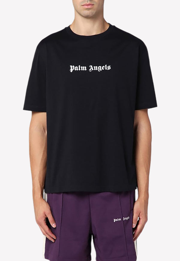 Palm Angels Classic Logo Crewneck T-shirt Black PMAA089C99JER003/P_PALMA-1001