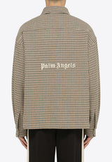 Palm Angels Club Check Logo Overshirt Multicolor PMES024S24FAB002/O_PALMA-8403