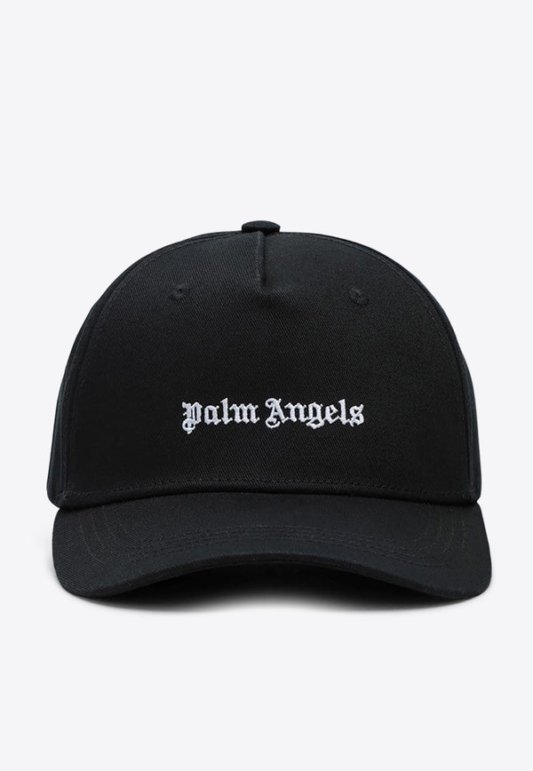 Palm Angels Logo Embroidered Baseball Cap Black PMLB094C99FAB001/P_PALMA-1003