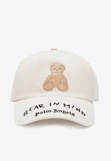 Palm Angels Bear In Mind Embroidered Baseball Cap White PMLB108F24FAB0010360WHITE