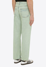 Palm Angels Straight-Leg Basic Jeans Green PMYA040S24DEN001/O_PALMA-5103