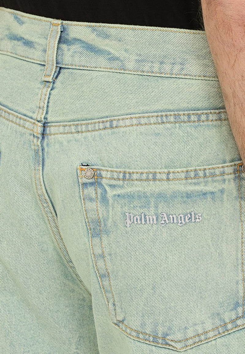 Palm Angels Straight-Leg Basic Jeans Green PMYA040S24DEN001/O_PALMA-5103