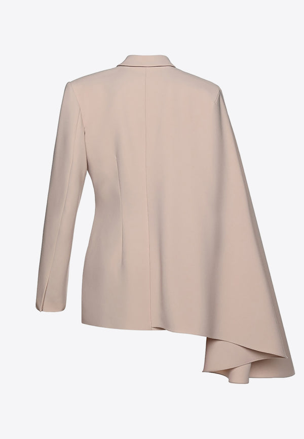 Dalood Single-Breasted Asymmetrical Blazer PS2419BEIGE