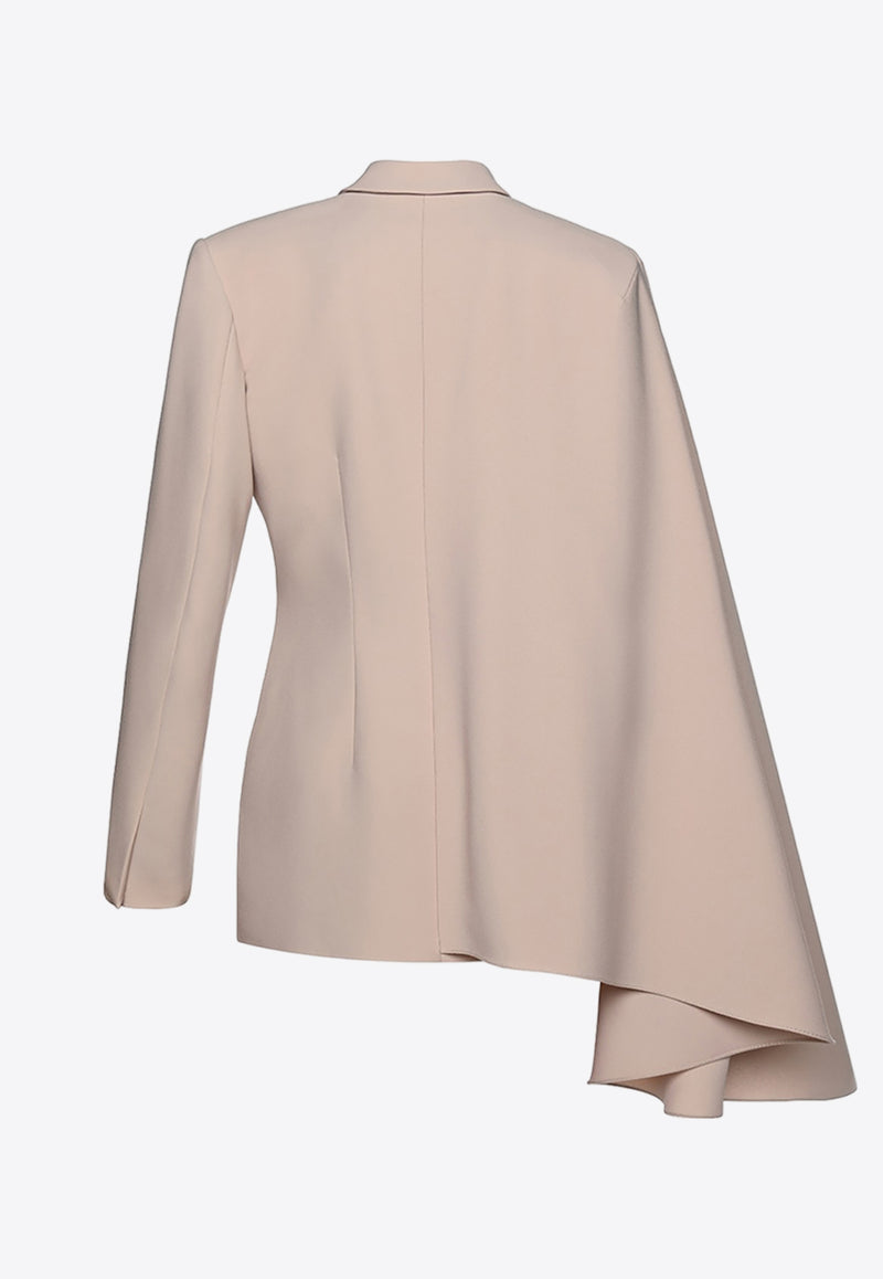 Dalood Single-Breasted Asymmetrical Blazer PS2419BEIGE