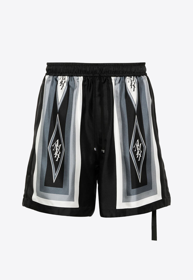 Amiri Diamond Silk Shorts PS24MPB002BLACK MULTI