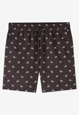 A.P.C. Bobby Bandana Motif Swim Shorts Black PSAIL-H10182BLACK