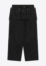 Needles Apron Cargo Pants Black PU194CO/P_NEEDL-BLK