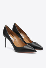 Aquazzura Purist 85 Nappa Leather Pumps Black PURMIDP1NAP/Q_AQUA-000