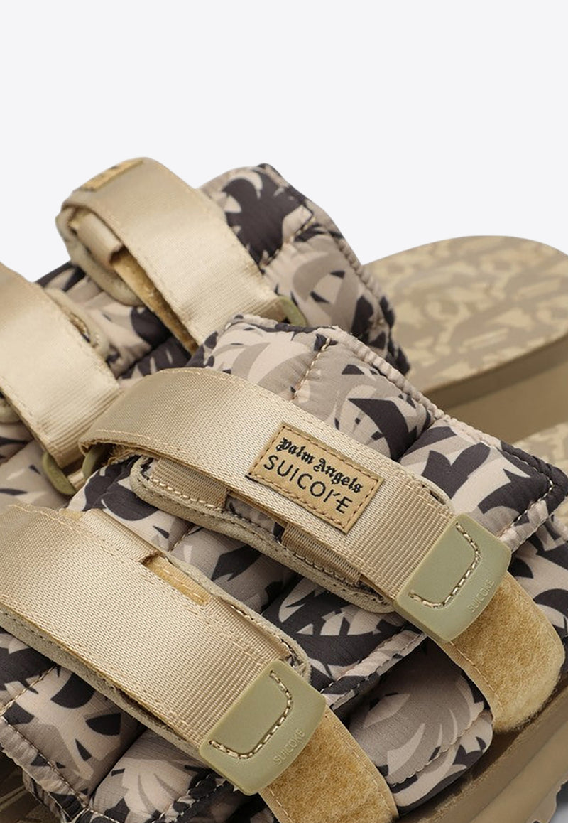 Palm Angels X Suicoke Moto-P Monogram Sandals Green PWIH030F24FAB002/P_PALMA-6061