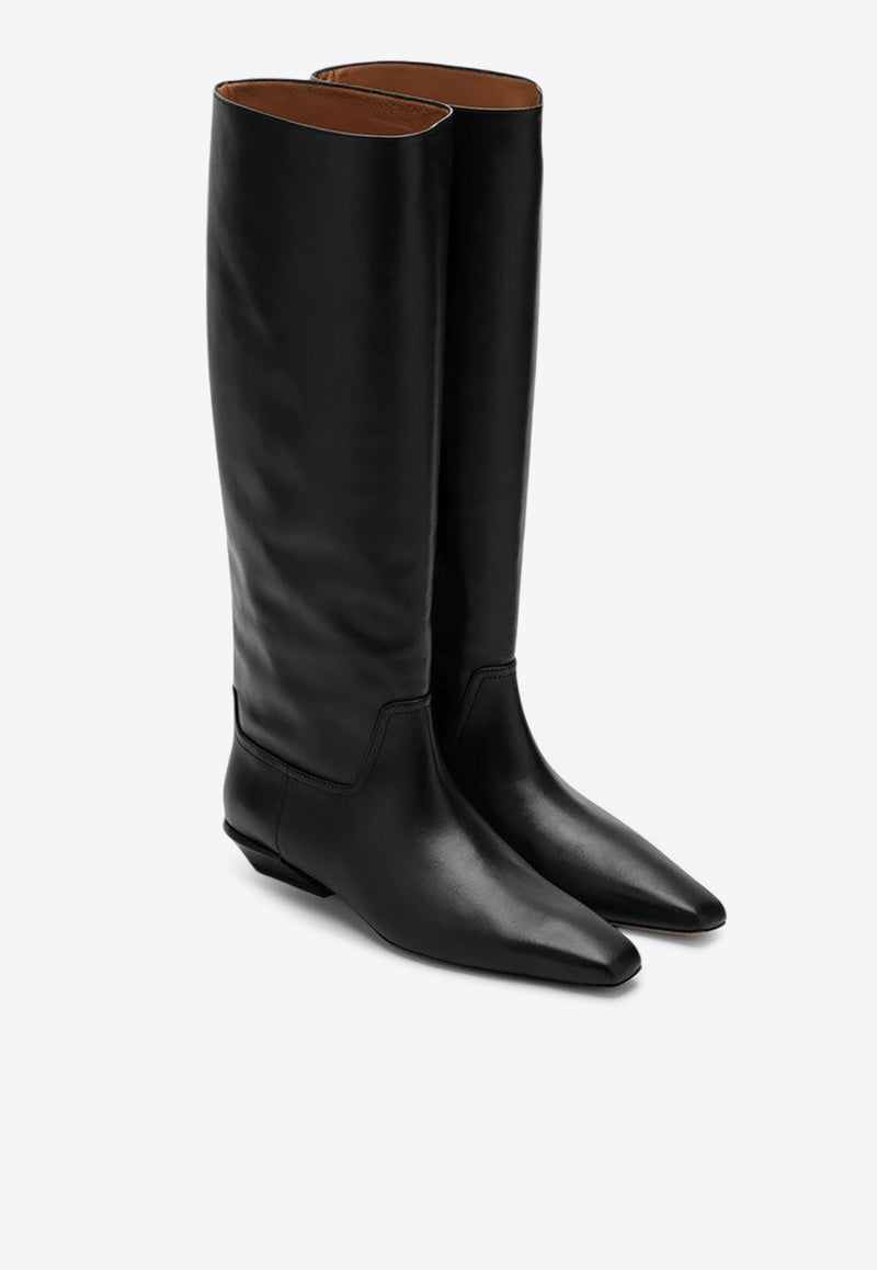 Paris Texas Bettina Leather Knee-High Boots Black PX1363XVT01/P_PATEX-BLK