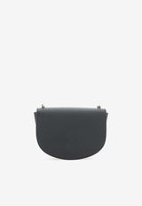 A.P.C. Genève Leather Crossbody Bag Black PXBJQ_F61161_LZZ