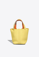 Hermès Picotin 18 in Limoncello and Orange Clemence Leather with Palladium Hardware