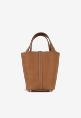 Hermès Picotin 18 in Fauve Barenia Leather with Palladium Hardware