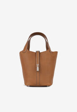 Hermès Picotin 18 in Fauve Barenia Leather with Palladium Hardware