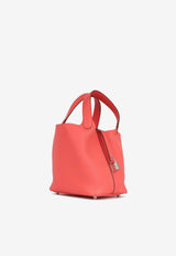 Hermès Picotin 18 in Rose Texas Clemence Leather with Palladium Hardware