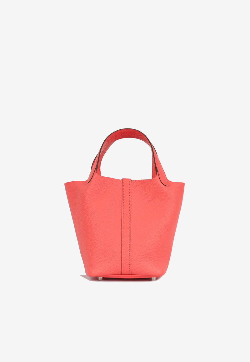 Hermès Picotin 18 in Rose Texas Clemence Leather with Palladium Hardware