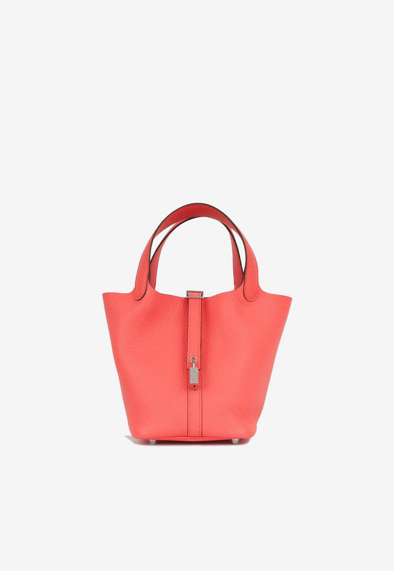 Hermès Picotin 18 in Rose Texas Clemence Leather with Palladium Hardware