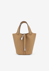 Hermès Picotin 18 in Chai Clemence Leather with Palladium Hardware