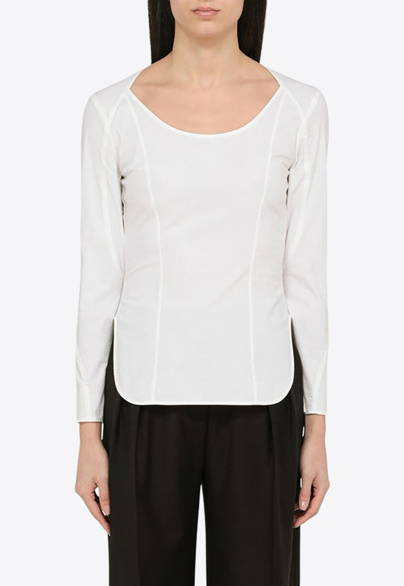 By Malene Birger Leyia Long-Sleeved Blouse White Q72079001CO/O_BYMAL-090