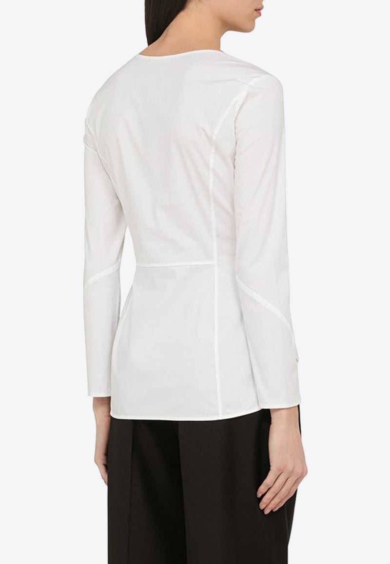 By Malene Birger Leyia Long-Sleeved Blouse White Q72079001CO/O_BYMAL-090