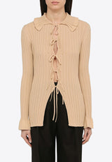 By Malene Birger Devora Knitted Cardigan Beige Q72089001CO/O_BYMAL-1U2