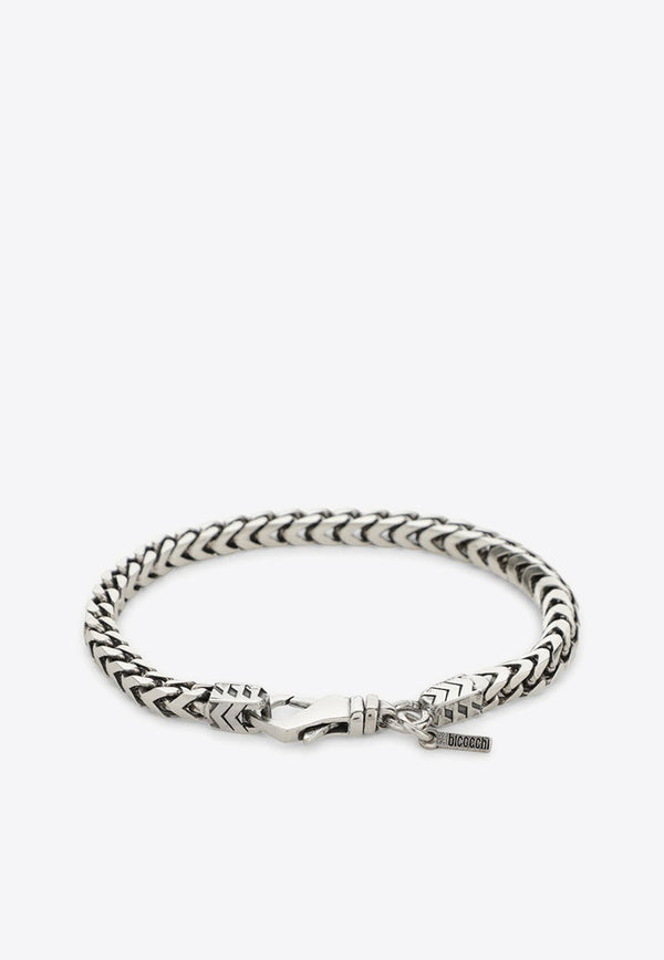 Emanuele Bicocchi Franco Box Chain Bracelet QDB1MET/N_EMANU-SI Silver