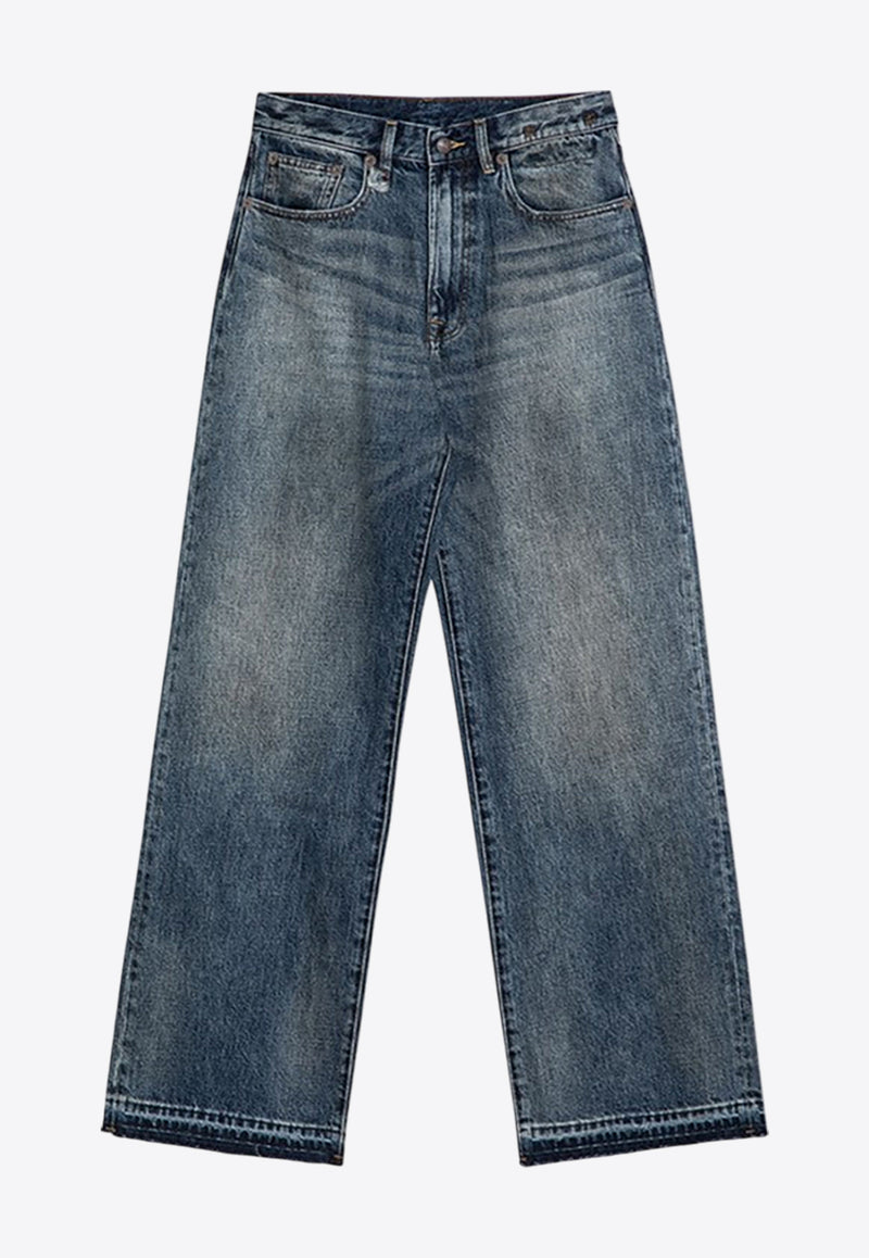 R13 Washed-Out Straight Jeans Blue R13WD038DE/P_R13-D213C