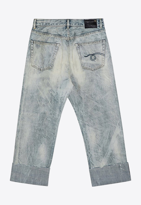 R13 Vintage Turn-Up Jeans Light Blue R13WD111DE/P_R13-D218C