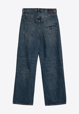 R13 Dawson Wide Washed Jeans Blue R13WD146DE/P_R13-D207A