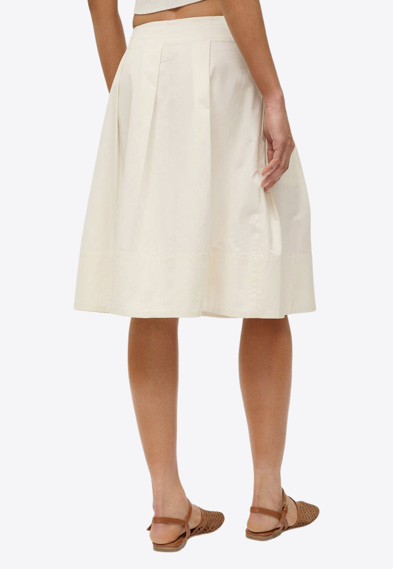 Staud London A-line Skirt Ivory R24P6100CIIVORY