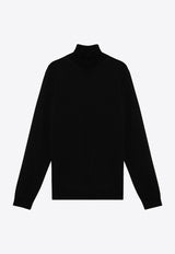 Roberto Collina Merino Wool Turtleneck Sweater Black RA01003RA01/P_ROBER-09