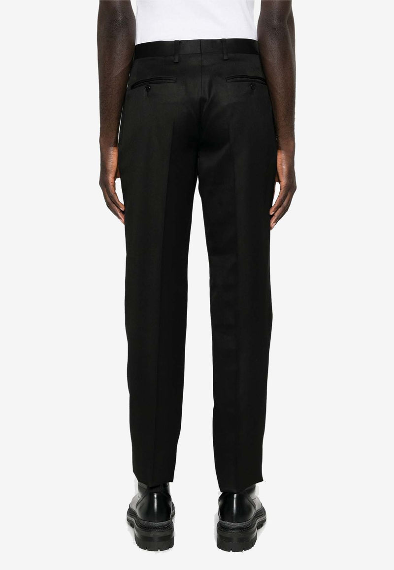 Moschino Tailored Tapered Pants RA032770470555 0555 Black