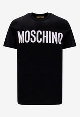 Moschino Logo Print Short-Sleeved T-shirt RA070170411555 1555 Black